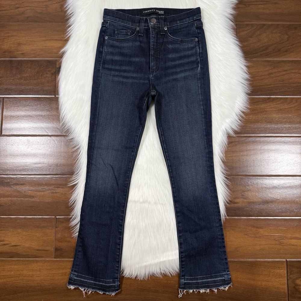 Veronica Beard Dark Indigo Flare Jeans